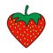Flat icon strawberry