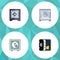 Flat Icon Strongbox Set Of Strongbox, Banking, Safe And Other Vector Objects. Also Includes Safe, Protection, Banking