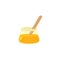 Flat icon of sugaring paste, sugar waxing concept