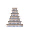 Flat icon of the tower of Babel