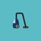 Flat Icon Vacuum Cleaner Element. Vector Illustration Of Flat Icon Sweeper Isolated