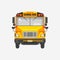 Flat icon yellow school bus