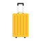 Flat icon yellow suitcase