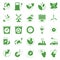 Flat icons set. Icons for renewable energy, green technology, ecology care_4