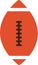 Flat illustration of American football ball icon