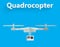 Flat illustration of quadrocopter