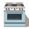 Flat Kitchen Stove Icon for Web Design