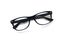 flat lay a modern glasses,eyewear,spectacles,spectacles,glasses black frames fashion for men and women over the white background