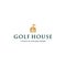 Flat letter mark GOLFHOUSE logo design