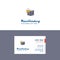Flat Locked box Logo and Visiting Card Template. Busienss Concept Logo Design