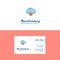 Flat Locked cloud Logo and Visiting Card Template. Busienss Concept Logo Design
