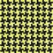 Flat marker pen ornament of black and yellow colors. Hand-painted seamless pattern
