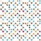 Flat multicolor molecules seamless pattern