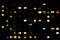 Flat night panorama of multicolor light in windows of multistory buildings. life in big city