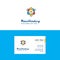 Flat Nuclear Logo and Visiting Card Template. Busienss Concept Logo Design