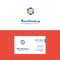 Flat Nuclear Logo and Visiting Card Template. Busienss Concept Logo Design