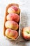 Flat peaches