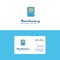 Flat Personal diary Logo and Visiting Card Template. Busienss Concept Logo Design