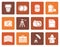 Flat Photography equipment icons