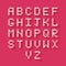 Flat Pixel Alphabet