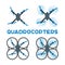 Flat quadrocopters icons