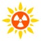 Flat Raster Atomic Radiation Icon