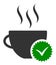 Flat Raster Best Coffee Icon