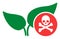 Flat Raster Herbicide Icon