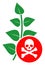 Flat Raster Herbicide Toxin Icon