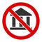 Flat Raster No Bank Building Icon