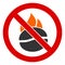 Flat Raster No Burn Coffee Icon