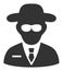 Flat Raster Secure Agent Icon