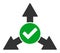 Flat Raster Valid Directions Icon