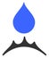 Flat Raster Water Resistent Icon
