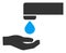 Flat Raster Water Saving Icon