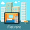 Flat Rent Price Design Concept