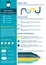 Flat resume infographic design