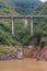 Flat road bridge along Yangtze River, China