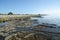 Flat rock limestone coast