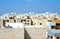 Flat roofs of new yellow apartment buildings