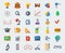 Flat School Icons Vector Collection