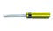 Flat screwdriver isolated on white background.