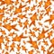 Flat seamless goldfish pattern