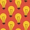 Flat Seamless Pattern Business Idea Lamp