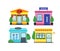 Flat shop building set