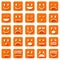 Flat smiley icons