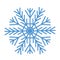 Flat snowflakes. Winter snowflake crystals, christmas snow shapes and frosted cool blue icon, cold xmas season frost snowfall