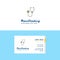 Flat Stethoscope Logo and Visiting Card Template. Busienss Concept Logo Design