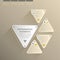 Flat style abstract triangle label infographics