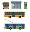 Flat style concept of public transport.